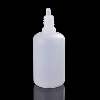 10vnt/daug 50ML Balto Plastiko Squeezable Butelis netoksiškas Saugojimo Tuščias Akis Skystis Užkratas Buteliukuose Su Kamščiu Lašas Laivybos