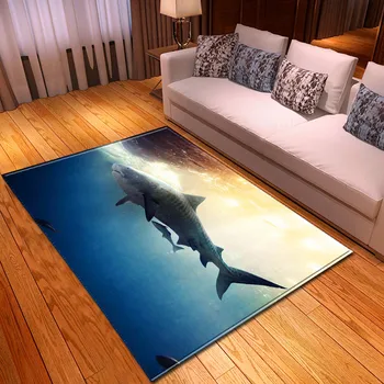 Mados vandenyno rykliai kambarį kilimas vaikų nuskaitymo minkštos grindų kilimėlis virtuvėje, staliukas, kilimas namų puošybai 3D gyvenimo r