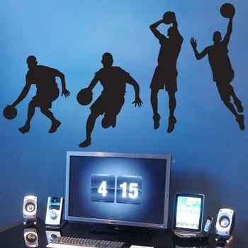 1-10vnt krepšininkas Jordanija Seilėtas Dunk Siena Lipdukas Berniukas Miegamojo kambarį Namo Apdaila Vandeniui Lipdukas Freskos