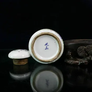 Kinijos seno porceliano Pastelinės Gėlės ir paukščiai modelis Dangčio jar Gavimo puodą