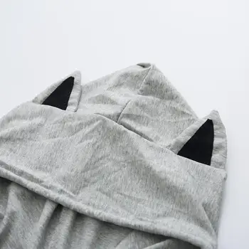 Harajuku kawaii hoodies trumpomis rankovėmis palaidinukė asmenybės kratinys hoodie streetwear negabaritinių moterų drabužiai atsitiktinis hoddies