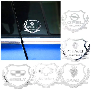 2vnt 3D Puikus metalo automobilių lipdukas Logotipas Ženklelis atveju Mitsubishis ASX Ulonas Pajero Outlander L200 EVO Ulonas EX Automobilių stilius