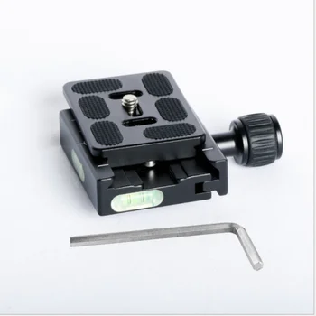 2in 1 QR60 PU-60 PU60 DSLR fotoaparato trikojo Greito Atleidimo plokštė&Apkabos, mount adapteris, skirtas DSLR monopodzie kamera Kamuolį galva Arca-Swiss
