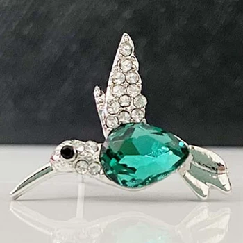 Unikalaus Dizaino, Ilgai Hummingbird Lašas Auskarai Paukščių Pakabukas Kutas Kristalų Pakabukas Auskarai Ponios Papuošalai