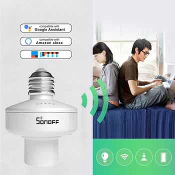 Sonoff SlampherR2 433MHz RF Smart WiFi Šviesos Turėtojo E27 Lemputės Laikiklį Interruptor Wifi Jungiklio, Smart Namo Alexa 