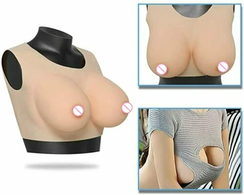 Shapewear Moterų Korsetas Fajas Krūties Mažos apykaklės Silikoninių Krūtų Implantų už Crossdresser ir Krūties Krūtinės Lifter