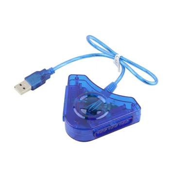 Kebidu už PS2 Gamepad Konverteris Joypad Žaidimas USB Dual Žaidėjas Konverteris Adapterio Kabelis Dual Playstation 2 VNT USB Žaidimas