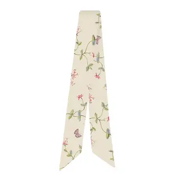 Mažas šviežių gėlių spausdinti Įvairių krepšys rankena kaklaraištis vyniojami šilko šalikas Moterims mažas šalikas Juostelės Prekės