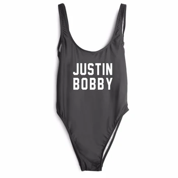 JUSTIN BOBBY maudymosi kostiumas seksualus vientisi maudymosi kostiumėliai paplūdimio bodysuit Jumpsuit kostiumas moterims playsuit Romper Viršų