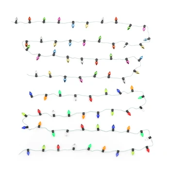 1m/0,5 m Bauda Naują Atvykimo Lėlių Miniatiūra Styginių multi-spalvoto plastiko Kalėdų žiburiai