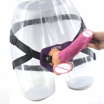FAAK odinis dirželis ant varpos didelis realus silikoninis dildo siurbimo Strapon Dildo Kelnaitės Lesbiečių moterų išnaudoti sekso produktai