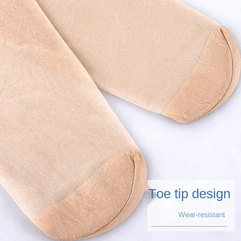 10 porų vasarą šilko kojinės moteriškos kūno spalvos makiažo, kojų kojinės plonos kojinės, šilko įrodymas, žemiausią, pėdkelnės.