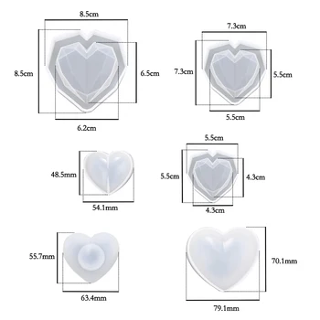 Širdies Formos Dervos, Silikono Formos Papuošalai Priėmimo Epoksidinės UV Papuošalai, Įrankiai, Silikoninės Formos, 