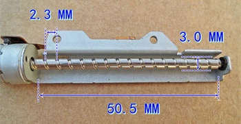 Micro dvi fazės keturių vielos hibridas 10 mm stepper motor su užsukamu lazdele