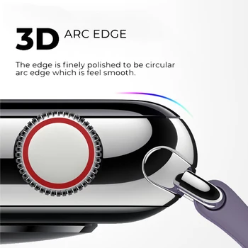 Apsauginė Plėvelė Apple Žiūrėti Serijos 6 5 SE 4 3 2 1 iwatch Screen Protector, 44mm Stiklo, PET Smart Žiūrėti Raštas Pantalla