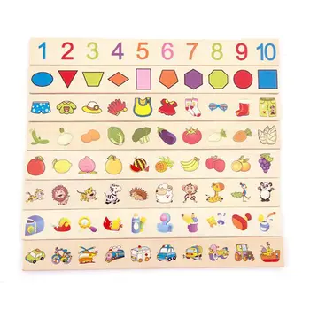 Montessori Matematikos Žinių Klasifikavimo Pažinimo Atitikimo Vaikai Ankstyvojo Ugdymo Sužinoti Žaislas Medienos dėžė Dovanos Vaikams