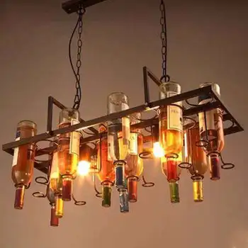 Kūrybos Palėpė Baras Restoranas, Kavinė, baras kambarį dekoratyvinis butelis asmeninį meno dizaineris priedai veltiniams, vilna lempa