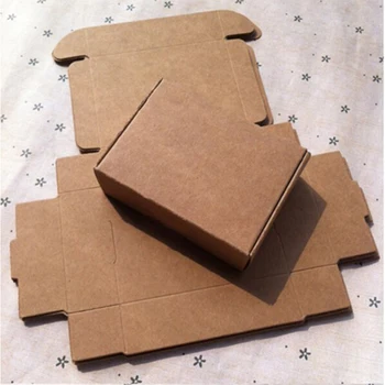 50pcs/daug Retail Black Dovanų Paketą carboard Dėžės Amatų Dovanų Rankų darbo Muilo Pakavimo Kraft pakuotės Boxx