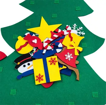 PASIDARYK pats Jaučiau, Kalėdų Eglutė Dirbtinis Medis Su Snowmen Snaigės 26Pcs Nuimamas Ornamentu Sienos Pakabukas Kalėdinis Namų Dekoras