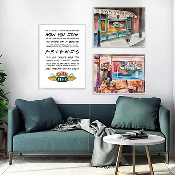 Centrinis Parkas tapybos drobė nuotrauką draugų TV šou sienų tapyba, plakatas, sofa-restoranas print print kambarį namų dekoro