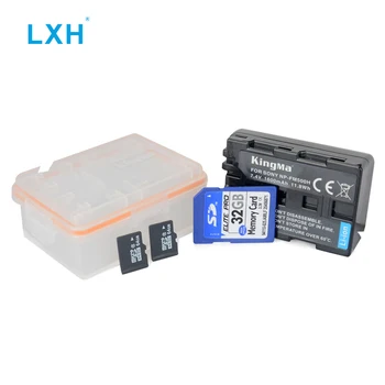 LXH Fotoaparato Bateriją Atveju Vandeniui SD TF MSD Atminties Kortelių talpinimo Sony NP-FM500H Baterija A200 A300 a350 iš A450 A550 Kameros