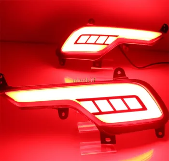Liepos Karalius LED Šviesos Vadovas Stabdžių Žibintai Atveju Hyundai IX45 Santa Fe 2016+, Stabdžių + Posūkio Signalo + Naktį Veikia Įspėjamieji Žibintai.
