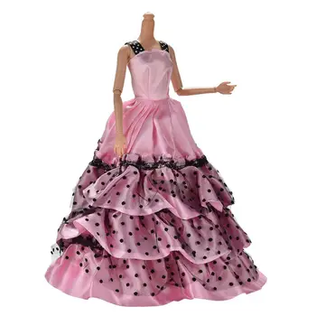 1Pc Dot Gėlių Suknelė Lėlės Naujas Vasaros Mini Bakas Suknelė Lėlės Princesė Suknelė Vestuvinė Suknelė