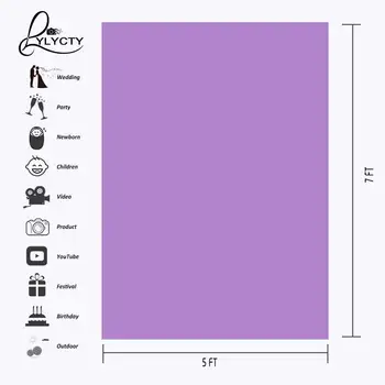 150x210cm Fotografijos Studijoje neaustinių Fonas Šviesiai Violetinės spalvos Fone Vientisų Spalvų Fone Paprasto Fono LY087