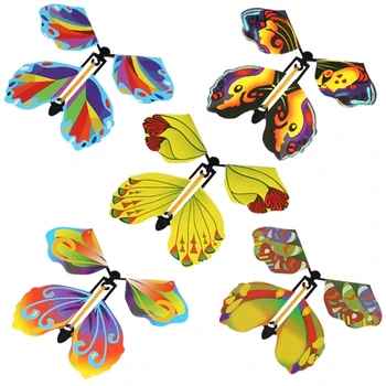 10vnt Magija Drugelis plaukioja Kortelės Žaislas su Tuščiomis Rankomis Butterfly Vestuvių Magija Rekvizitai Magija Gudrybės spalva atsitiktinis