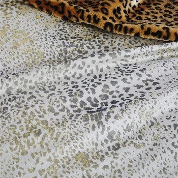 Žakardo 4 Gabalas Patalynės Komplektas Egipto Medvilnės paklode Antklode Padengti Pagalvės užvalkalą Leopardas Spausdinti Karalienė King Size 400 Sriegis Skaičius