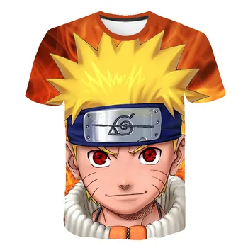 2020 metų Vasaros Vaikų/Jaunimo Kakashi Anime Naruto Marškinėliai Berniukui, Mergina Kūdikių Atsitiktinis Uzumaki/Sasuke Vaikams, T marškiniai, Drabužiai