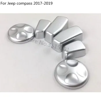 Už Jeep Compass 2017 2018 2019 2020 Automobilio Dangčio Jutiklis ABS Chrome Sėdynės Reguliavimo Rankenėlę Mygtuką Perjungti Apdaila Priedai 5vnt