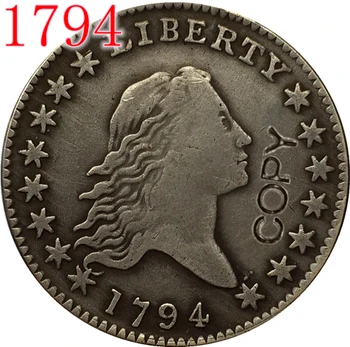 JAV 1794 Plaukais pusę Dolerio MONETŲ KOPIJOS