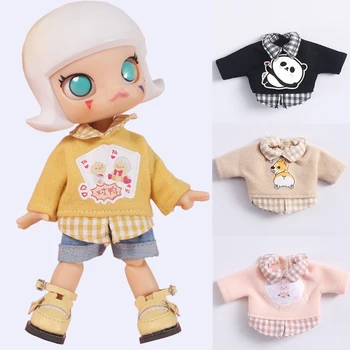 Ob11 kūdikių drabužiai mielas megztinis marškinėliai 1 / 8bjd 1 / 12bjd lėlės drabužiai TGS molly kūdikių drabužiai turas mergina galva lėlės priedai