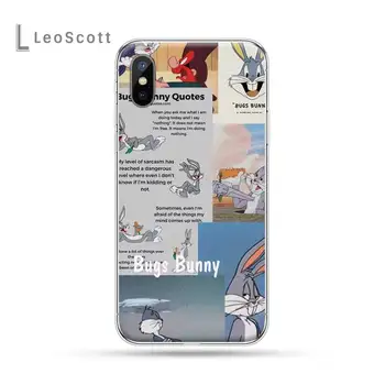 Juokingas Animacinių filmų Bugs Bunny Telefono dėklas Skirtas iphone 12 5 5s se 6 6s 7 8 plus x xs xr 11 pro max Mini