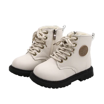 Merginos batai batai rudens/žiemos vaikai, berniukai sniego batai kūdikiams pliušinis aksomo odos batai vaikams medvilnės batai, šilta, aksominė batai