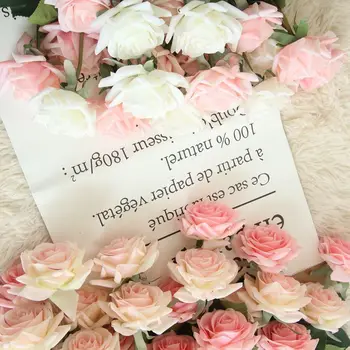 Nekilnojamojo Touch Rose Dirbtinių Gėlių Filialas Kamieninių Latekso Namų Dekoracijas Vestuves Gimtadienis, Valentino Diena Dovana