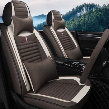 Visiška linų pluošto automobilių sėdynės padengti automobilių sėdynės apima mazda cx3 cx-3 cx5 cx-5 cx7 cx-7 mazda 2 ir mazda 3 bk bl mazda 323