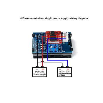Taidacent Protingas Voltmeter DC Skaitmeninis Įtampos Skaitiklių su Modbus-RTU TTL RS485 Sąsaja DC Įtampos Panel Meter