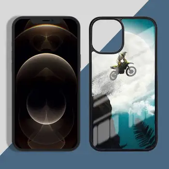Moto Kirsti Motociklų Sporto Telefono dėklas skirtas iPhone 11 12 pro XS MAX 8 7 6 6S Plus X 5S SE 2020 XR Sunku VNT