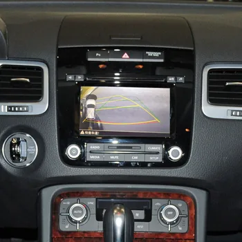 Automobilio Galinio vaizdo Kamera Plug and play sąsaja 6.5 colių Volkswagen Touareg automobilių stovėjimo aikštelė gairės