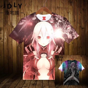 Viršūnės Anime Guilty Crown COSPLAY Tees Vasaros trumparankoviai marškinėliai Vyrams ir Moterims Atsitiktinis Mados Full T-shirt