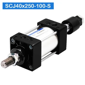 Aukštos Kokybės SCJ40X250-100-S SC Pneumatiniu Cilindru Reguliuojamas Insulto Cilindro SCJ40 su magnetinėmis