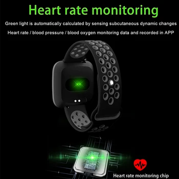 Spalvinga smart watch širdies ritmo monitorius miego tracker smart juosta skambutį priminimas dviračių pedometer F15 sporto apyrankė