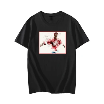 Tupac 2PAC T - shirt Vyrai Hip-Hop Streetwear Harajuku Vintage Marškinėliai Grafinis Atspausdintas Atsitiktinis Trumpas Rankovės medvilnės tendencija Tee