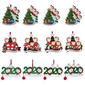 2020 Asmeniniams, Šeimos Kalėdų Eglutės Ornamentu Individualizuoti Laimingą Šeimą, Šeimos Pateikti Kalėdų Eglutės Papuošalus