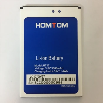 HOMTOM HT17 Baterija Originalus Baterijos Replecement Didelės Talpos 3000mAh atsarginę Bateriją HOMTOM HT17 Pro Išmanųjį telefoną