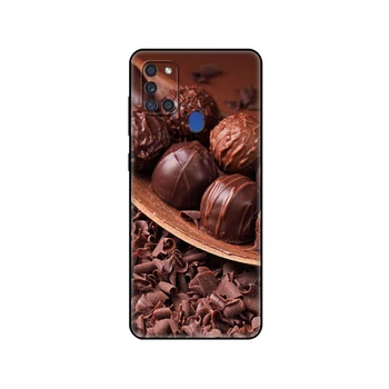 Juoda tpu Case For Samsung Galaxy A50 50S A30S A10 A01 A11 A21S A31 A41 A51 A71 M21 M30S S10 LITE Padengti Šokoladinis Pienas Milka