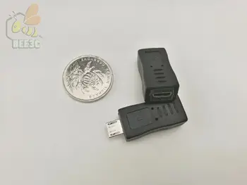 Micro USB Male Micro moterų 5pin Kištukas Adapteris, black 300 vnt.