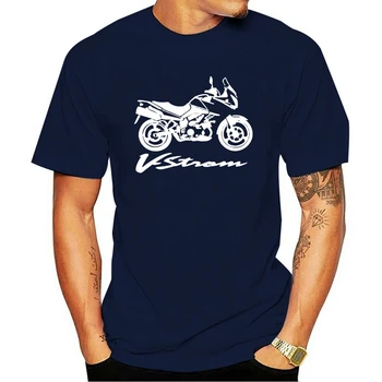 Medvilnės Suz Vstrom V Strom Dl 1000 Motociklą 2021 t-shirt Mados Prekės ženklo Vyrų Viršūnes Street Wear vientisos Spalvos trumpomis Rankovėmis Slim Fit